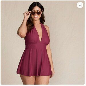 Women's Plus Size SlenderSuit Multi Way Swim Dress One Piece Swimsuit: 22W